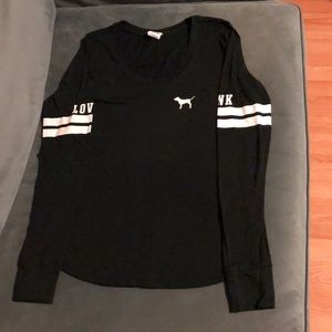 Pink long sleeve T-shirt